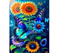 Puzzle de 300 Piezas para Adultos Mariposa de Girasol, un Rompecabezas Desafiante y Difícil, Juego Educativo y Estimulante, Puzzles Divertido para Toda la Familia