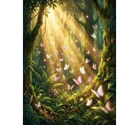 Puzzle de 300 Piezas para Adultos, Mariposa del Sol 52x38cm, Rompecabezas 300 Piezas Adultos, Juego Antiestrés y Desafío de Creatividad, Regalo para Noches de Juego
