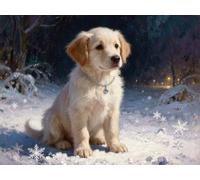 Puzzle de 300 Piezas para Adultos, Perro con Collar 52x38cm, Rompecabezas 300 Piezas Adultos, Juego Antiestrés y Desafío de Creatividad, Regalo para Noches de Juego
