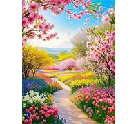 Puzzle de 300 Piezas para Adultos Sendero del Jardín de Primavera, un Rompecabezas Desafiante y Difícil, Juego Educativo y Estimulante, Puzzles Divertido para Toda la Familia