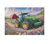 Puzzle De 300 Piezas para Adultos Tractor de Granja Campo 40x28cm Regalo De Graduación para Estudiantes Ideal para Entrenamiento Cerebral Relajación Después De Los