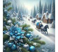 Puzzle de 300 Piezas para Adultos y Niños, Carroza de Flores 300 Piezas Rompecabezas Adultos, DIY Entretenimiento Creativo, Divertido, Juego de Habilidad para Toda La Familia