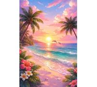 Puzzle de 3000 Piezas para Adultos, Mares Tropicales Sol 122x81cm, Rompecabezas 3000 Piezas Adultos, Juego Antiestrés y Desafío de Creatividad, Regalo para Noches de Juego
