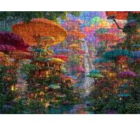 Puzzle de 3000 Piezas para Adultos, Puzzle de Madera, Rompecabezas de Gran Detalle y Colores Vibrantes - Un Desafío Divertido para Toda la Familia, Decor de Hogar, 122 x 81 cm champiñón sueño-2 w0-638