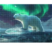 Puzzle de 3000 Piezas para Adultos, Puzzle de Madera, Rompecabezas de Gran Detalle y Colores Vibrantes - Un Desafío Divertido para Toda la Familia, Decoración de Hogar, 122 x 81 cm Aurora Oso-2 w0-338