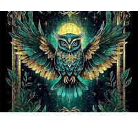 Puzzle de 3000 Piezas para Adultos, Puzzle de Madera, Rompecabezas de Gran Detalle y Colores Vibrantes - Un Desafío Divertido para Toda la Familia, Decoración de Hogar, 122 x 81 cm sueño búho w0-614