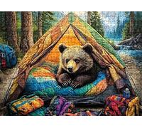 Puzzle de 3000 Piezas para Adultos, Puzzle de Madera, Rompecabezas de Gran Detalle y Colores Vibrantes - Un Desafío Divertido para Toda la Familia, Decoración de Hogar, 122 x 81 cm Bosque Oso w0-762