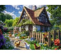 Puzzle de 3000 Piezas para Adultos, Puzzle de Madera, Rompecabezas de Gran Detalle y Colores Vibrantes - Un Desafío Divertido para Toda la Familia, Decor de Hogar, 122 x 81 cm cortijo Pollo w0-674