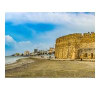 Puzzle de 3000 piezas para adultos, rompecabezas paisajístico de la fortaleza costera de Chania en Creta griega, juego de desafío familiar, decoración de pared