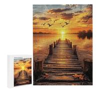 Puzzle de 3000 Piezas Puzzle Adultos 122 x 80cm Juego Educativo Regalos Rompecabezas para Adultos y niños a Partir de 14 Años, Regalo Creativo para la Relajación 122 x 80cm - (Sunset Wharf) x-847