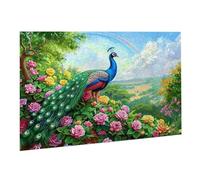 Puzzle de 3000 Piezas,Rompecabezas Adultos,Imposible,Difícil,Desafiante,Juegos de Rompecabezas DIY Toda la Familia,Regalos Mujeres,Regalos Hombres,Pasatiempo Creativo,Tema: Arcoíris Pavo Real K0F-337
