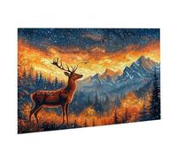 Puzzle de 3000 Piezas,Rompecabezas Adultos,Imposible,Difícil,Desafiante,Juegos de Rompecabezas DIY Toda la Familia,Regalos Mujeres,Regalos Hombres,Pasatiempo Creativo,Tema: Ciervo Bosques K0F-143