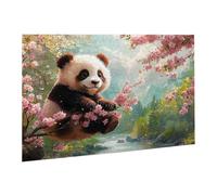 Puzzle de 3000 Piezas, Rompecabezas para Adultos, Imposible, Difícil, Desafiante, Juegos de Rompecabezas DIY Toda la Familia, Regalos para Mujeres, Pasatiempo Creativo,Flor De Cerezo Panda fr0-178