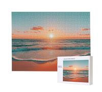 Puzzle de 3000 Piezas, Rompecabezas para Adultos, Rompecabezas Desafiante, Puzzle para Toda la Familia, Letras en la Parte Posterior, Regalos para Hombres Mujeres, Tema: (Sunset Beach) z-840
