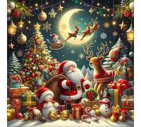 Puzzle De 35 Piezas para Adultos, Nochebuena Rompecabezas Adultos 35 Piezas, Puzzles Clásicos, Entretenimiento Creativo Diversión, Regalo para la Relajación