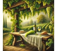 Puzzle de 35 Piezas para Adultos y Niños, Finca de UVA 35 Piezas Rompecabezas Adultos, DIY Entretenimiento Creativo, Divertido, Juego de Habilidad para Toda La Familia