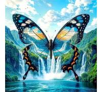 Puzzle de 35 Piezas para Adultos y Niños, Paisaje de Mariposas 35 Piezas Rompecabezas Adultos, DIY Entretenimiento Creativo, Divertido, Juego de Habilidad para Toda La Familia