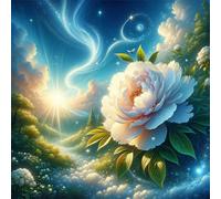 Puzzle de 35 Piezas,Peonía de fantasía Puzzle para Adultos,Un Desafiante Acertijo,Juegos de Rompecabezas para Toda la Familia,Rompecabezas Adultos DIY Arte