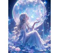 Puzzle de 4000 Piezas para Adultos, Princesa Luna 141x87cm, Rompecabezas 4000 Piezas Adultos, Juego Antiestrés y Desafío de Creatividad, Regalo para Noches de Juego
