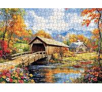 Puzzle de 4000 Piezas para Adultos, Puzzle de Madera, Rompecabezas de Gran Detalle y Colores Vibrantes - Un Desafío Divertido para Toda la Familia, Decor Hogar, 141.5 x 87.5 cm Paisaje cortijo w0-407