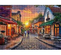 Puzzle de 4000 Piezas para Adultos, Puzzle de Madera, Rompecabezas de Gran Detalle y Colores Vibrantes - Un Desafío Divertido para Toda la Familia, Decor Hogar, 141.5 x 87.5 cm Atardecer Villa w0-519