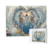 Puzzle de 4000 Piezas, Rompecabezas para Adultos, un Rompecabezas Desafiante, Puzzle para Toda la Familia, Letras en la Parte Posterior, Regalos para Hombres Mujeres, Tema: (El ángel Jesús) u-833