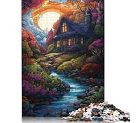 Puzzle de 500 piezas de cabaña de la selva (500 unidades, 52 x 38 cm)