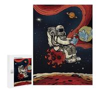 Puzzle de 500 piezas para adolescentes, astronauta, virus de lucha espacial, rompecabezas para adultos, juego de pensamiento, entrenamiento de memoria, interacción entre padres e hijos, 500 unidades