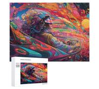 Puzzle de 500 piezas para adolescentes Vibrant Journey Through Colorful Dreams Puzzles para adultos, juego mental, entrenamiento de memoria, interacción entre padres e hijos, 500 piezas