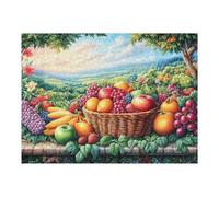 Puzzle De 500 Piezas para Adultos Cesta de Frutas Cosecha 52×38cm Regalo De Cumpleaños para Adolescentes Adultos Hobby Divertido Tiempo Libre Ejercicio