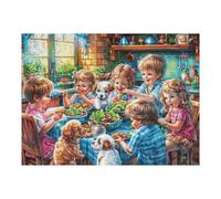 Puzzle De 500 Piezas para Adultos Familia de Navidad 500 PCS 52×38cm Puzzle Hobby Relajante Ideal para Tiempo Libre Diario Reduce El Estrés Mejora El Estado De Ánimo