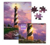 Puzzle de 500 piezas para adultos, faro de 500 piezas, puzles de paisaje, 500 piezas, puzles de paisaje, rompecabezas de 500 piezas, rompecabezas para adultos, difícil juego educativo, puzle