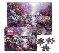 Puzzle de 500 piezas para adultos, paisaje, 500 piezas, rompecabezas de paisaje bosque, rompecabezas de 500 piezas, rompecabezas de fantasía de 500 piezas, arte para adultos, divertidos juegos