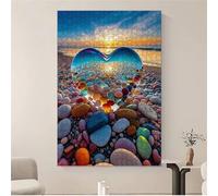 Puzzle de 500 Piezas para Adultos, Piedras del Amor Rompecabezas para Adulto, Desafiante Rompecabezas, Entretenimiento Creativo, Puzzles para Adultos 500 Piezas 52 x 38 cm