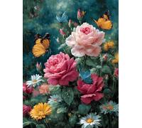 Puzzle de 5000 para Adultos, Flores De Mariposa, Clásicos YHPGL7-342 | Puzzle Alta Dificultad y Desafiante, Juego de Habilidad para Toda la Familia, Entretenimiento Juego Educativo, Regalo