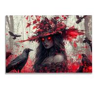 Puzzle de 5000 Piezas para Adultos, Bruja Puzzle 5000 Piezas, Halloween Rompecabezas Adultos con Caja, Medidas: 156x105 cm, Rompecabezas Madera para Toda la Familia, Decoration, Regalo Mujer, -2033