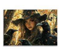 Puzzle de 5000 Piezas para Adultos, Bruja Puzzle 5000 Piezas, Halloween Rompecabezas Adultos con Caja, Medidas: 156x105 cm, Rompecabezas Madera para Toda la Familia, Decoration, Regalo Mujer, -1715