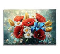 Puzzle de 5000 Piezas para Adultos, Flor Puzzle 5000 Piezas, Amapola Rompecabezas Adultos con Caja, Medidas: 156x105 cm, Rompecabezas Madera para Toda la Familia, Home Decoration, Regalo Mujer, -1179