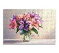 Puzzle de 5000 Piezas para Adultos, Flor Puzzle 5000 Piezas, Lirio Rompecabezas Adultos con Caja, Medidas: 156x105 cm, Rompecabezas Madera para Toda la Familia, Home Decoration, Regalo Mujer, -1285