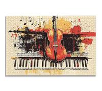 Puzzle de 5000 Piezas para Adultos, Música Puzzle 5000 Piezas, Retro Rompecabezas Adultos con Caja, Medidas: 156x105 cm, Rompecabezas Madera para Toda la Familia, Home Decoration, Regalo Mujer, -1301