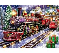 Puzzle de 5000 Piezas para Adultos, Puzzle de Madera, Rompecabezas de Gran Detalle y Colores Vibrantes - Un Desafío Divertido para Toda la Familia, Decor de Hogar, 156.5 x 105.5 cm Tren sueño w0-492