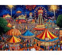 Puzzle de 5000 Piezas para Adultos, Puzzle de Madera, Rompecabezas de Gran Detalle y Colores Vibrantes - Un Desafío Divertido para Toda la Familia, 156.5 x 105.5 cm sueño Parque Atracciones w0-630