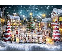 Puzzle de 5000 Piezas para Adultos, Puzzle de Madera, Rompecabezas de Gran Detalle y Colores Vibrantes - Un Desafío Divertido para Toda la Familia,Decor de Hogar, 156.5 x 105.5 cm Navidad villa w0-810