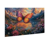 Puzzle de 5000 Piezas,Rompecabezas Adultos,Imposible,Difícil,Desafiante,Juegos de Rompecabezas DIY Toda la Familia,Regalos Mujeres,Regalos Hombres,Pasatiempo Creativo,Tema: Mariposa Lago K0F-265