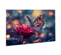 Puzzle de 5000 Piezas,Rompecabezas Adultos,Imposible,Difícil,Desafiante,Juegos de Rompecabezas DIY Toda la Familia,Regalos Mujeres,Regalos Hombres,Pasatiempo Creativo,Tema: Mariposa Rosa Roja K0F-79