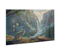 Puzzle de 5000 Piezas,Rompecabezas Adultos,Imposible,Difícil,Desafiante,Juegos de Rompecabezas DIY Toda la Familia,Regalos Mujeres,Regalos Hombres,Pasatiempo Creativo,Tema: Lobo Cascada K0F-38