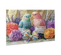 Puzzle de 5000 Piezas, Rompecabezas para Adultos, Imposible, Difícil, Desafiante, Juegos de Rompecabezas DIY Toda la Familia, Regalos para Mujeres, Pasatiempo Creativo,Pájaro del Amor Flores fr0-781