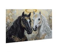 Puzzle de 5000 Piezas, Rompecabezas para Adultos, Imposible, Difícil, Desafiante, Juegos de Rompecabezas DIY Toda la Familia, Regalos para Mujeres, Hombres, Pasatiempo Creativo,Pareja Caballo fr0-510