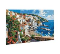 Puzzle de 5000 Piezas, Rompecabezas para Adultos, Imposible, Difícil, Desafiante, Juegos de Rompecabezas DIY Toda la Familia, Regalos Mujeres, Pasatiempo Creativo,Junto Al Mar Pueblo Pequeño fr0-748