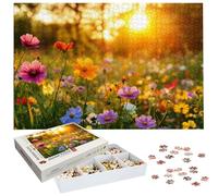 Puzzle de 6000 Piezas para Adultos, Atardecer Puzzle 6000 Piezas, Flor Rompecabezas Adultos con Caja, Medidas: 179x105 cm, Rompecabezas Madera para Toda la Familia, Decoration, Regalo Mujer H-568